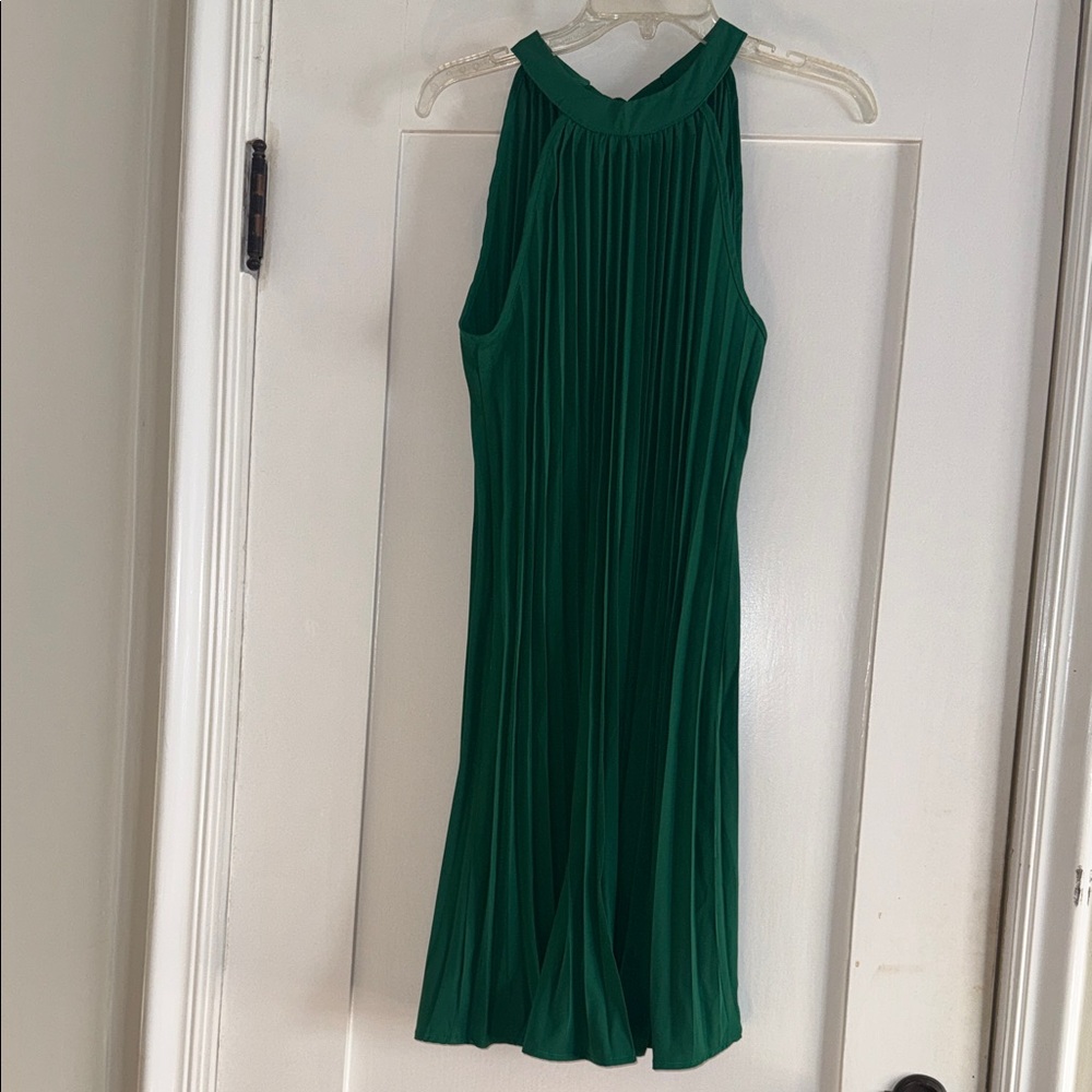 Elegant Green Halter Dress